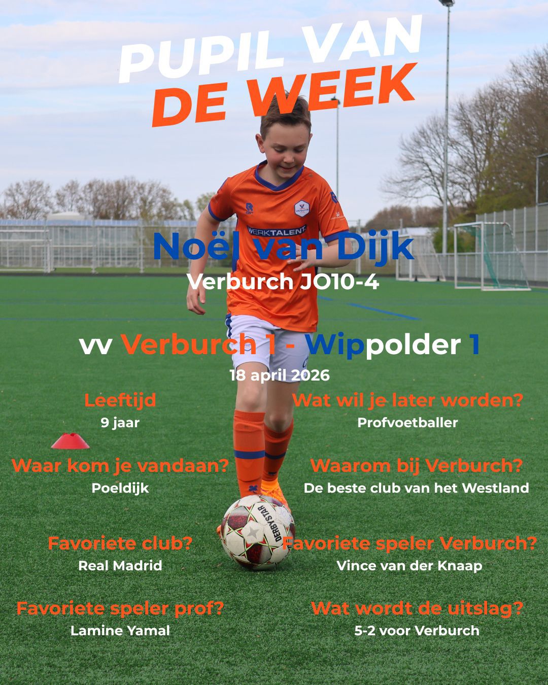 Pupil van de Week - Noël van Dijk