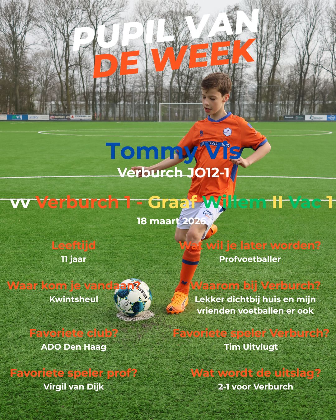 Pupil van de Week