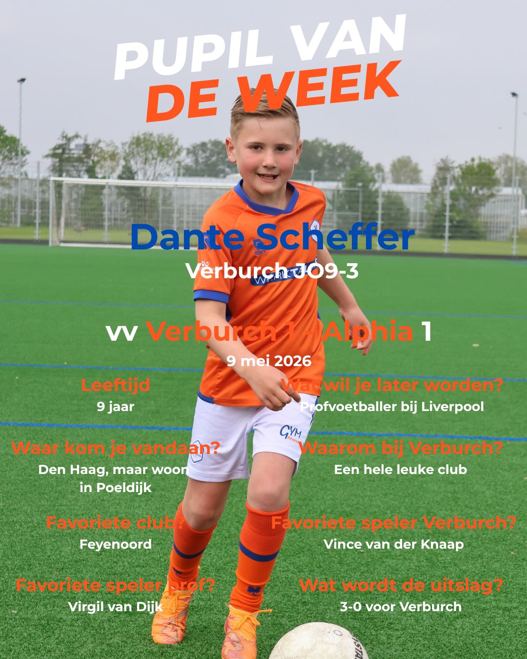 Pupil van de Week - Dante Scheffer