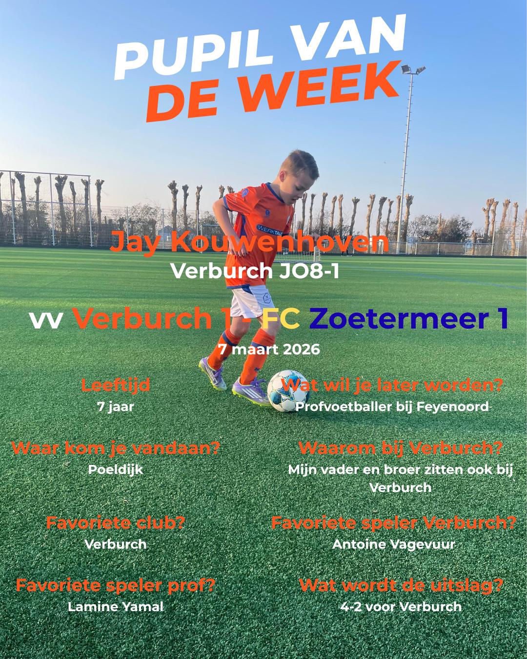 Pupil van de Week